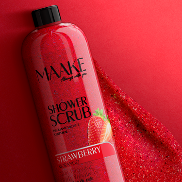 Strawberry Glowing Shower Gel Scrub