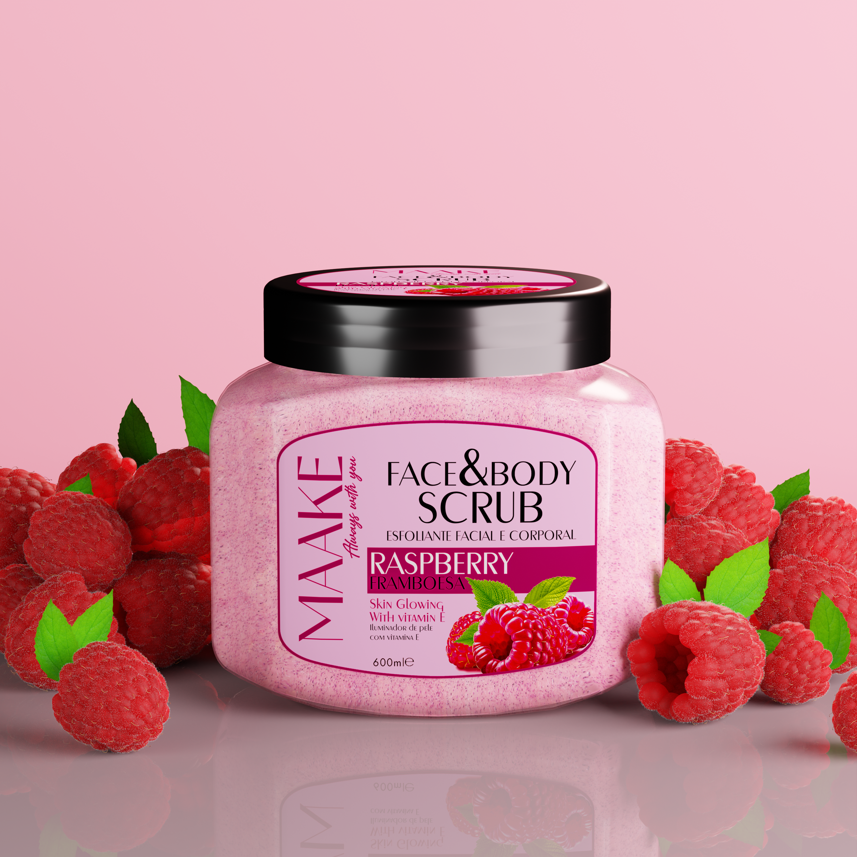 Raspberry Skin Patch Raspberry Skin Glowing Face & Body Scrub – MAAKE Cosmetics Middle East