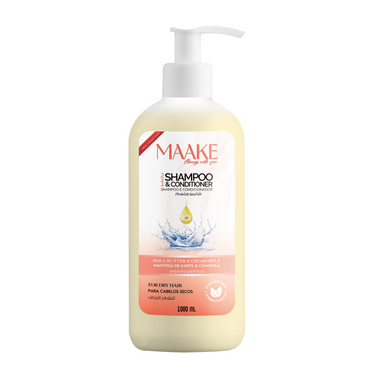 MAAKE 2 in 1 Shampoo & Conditioner Shea Butter & Chamomile for Dry Hair